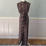 Free People Vibe Check One Piece Black Ditsy Shell Size Medium Boho Photo 3