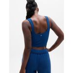 Athleta  M Transcend Square Neck Crop Sports Bra Medium D-DD Maritime Blue Photo 1