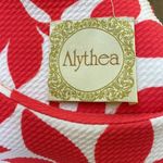 Alythea  Tomato Red and White Fit Flare Midi/Mini Dress Size Small Photo 3