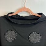 Avivit Yizhar Shirt Cropped Dolman Sleeve Shrug Boho Artsy Mock Neck Black Size undefined Photo 3