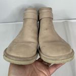 UGG  Sz 6 Boots Rella Beige Suede Shearling Lined Ankle Short Booties Snap Strap Photo 8
