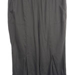 Soft Surroundings Large Capri Pants Black Linen Crop Elastic Waist Pull On 890 Photo 0