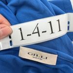 Gilli Wrap Dress Womens Small Blue Short Sleeve Flare A Photo 2