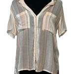 Cloth & Stone #232 ANTHROPOLOGIE sheer button down blouse Photo 0