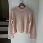 Reformation NWT Jude Brushed Alpaca Crew Sweater in Sorbet Pink Photo 2
