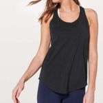 Lululemon Love Tank Top Black Pleated Back Pima Cotton Size 8 Photo 0