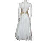 Say Yes Juniors' Strapless Embellished Ballgown Ivory Sz 1/2 White Photo 5