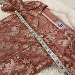 JS Collections Lia Puff Sleeve Midi Formal Dress in Pink Size 10 Photo 3