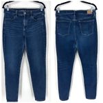 American Eagle Hi Rise Jeans Super Stretch Dark Wash Women's Size 10 Photo 1