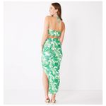 Almost Famous  O-Ring Halter Bandeau & Ruched Asymmetrical Skirt Palm Tree Size M Photo 1