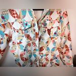 Cider  Multicolor Patterned Sweater with Cream Cowl Photo 7