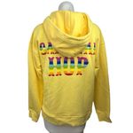 Terez Yellow Mushroom Rainbow Graphic Hoodie Hooded Jacket Sweatshirt Top Size S Photo 1