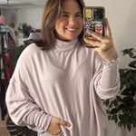 Free People  Alameda Turtleneck Pullover Top Lilac Size Small Photo 0