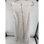 Soft Surroundings  Dress Madelyn Lace White Women Size 14 Lined Sharkbite Hem Photo 13
