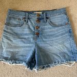 Madewell High Rise Denim Shorts Size 29 Button Fly Jean Short Mom Style Photo 6