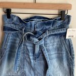 Free People Splendor in the Grass Paperbag High Waist Denim Skirt Indigo Photo 6
