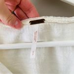 Free People  Sequin Stripe Pullover Top Ivory/Silver Sz Small Photo 3