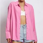 Meshki  Pink Linen Button-Up Shirt Photo 0