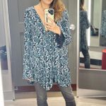 Free People Olivia Printed Ruffled Tunic XS Photo 4