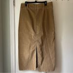 Levi's 🤎 Levi Strauss Tan Corduroy Midi Skirt with Button Closure and Front Pockets Photo 5