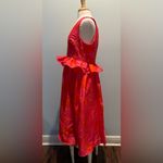 Kate Spade Target Rose Red-plum V-neck sleeveless midi dress size 12 NWT Photo 4