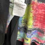 Jess and Jane Size Large Tunic Top Womens Shirt Burnout Abstract Art Multi Mesh Black Photo 9