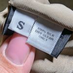 Peter Cohen 2 Pc 100% Silk Gray White Abstract Print Tank Top Skirt Set Sz S Photo 4