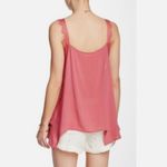 Free People Intimately Dobby Dot Rose Pink Lace Trim Camisole Medium Cami Tank Photo 2