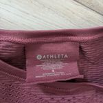 Athleta  Seamless Sports Bra Mauve Pink Textured Knit Athletic Top Size S Photo 1