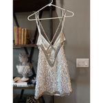 retrofete Ivana Sequin Rhinestone Mini Dress White & Silver Womens Size Small Photo 12