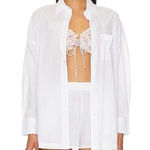 Beach Riot  Alexa White Cotton Button Up Top‎ Small New with Tag Photo 0