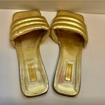 Top Shop Padded Gold Flats Sandals 40 Photo 5