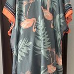 Flamingo tropical print caftan cover up Photo 1