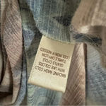 Liberty Love Tie Dye Swim Cover Tie Waist Wrap Blue Brown Green Cream Size M Photo 5