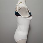 Xhilaration almond ribbed striped pull on bodysuit size xl Photo 3