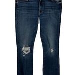 Mother The Insider Crop Step Chew Dancing On Coals Distressed Cropped Blue 28 Photo 1