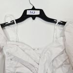 superdown Flynn Ruched Sleeve Dress in White Small Photo 12