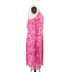 BCBG MaxAzria Hot Pink Silk Rectangular Sequin Sleeveless Mini Party Dress 12 Photo 3