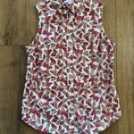 J.Crew Watermelon Print Sleeveless Button down Blouse Women’s size XS summer Photo 0
