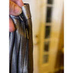 Tory Burch gold metallic & silk pleated skirt size 8 Photo 1