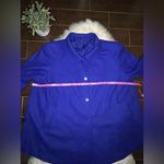 Chelsea Studio Royal Blue Reversible wool/silk blend pea coat sz 32W Photo 5