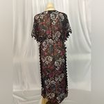 Coastal Blue  Black Ruched Sheer Sundress Resort Wear (765) Photo 2