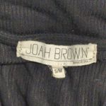 Joah Brown  Black Longline Open Duster Cardigan S/M Rayon Stretch Slits Cozy Chic Photo 4