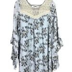 Kori America Women's Light Blue Floral Short Dress Photo 0