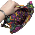 Vera Bradley Pushlock Crossbody Retired Jazzy Blooms Print Photo 2