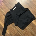 Marie Oliver  fitted puff sleeve black pullover top classic  small $198 spring Photo 2