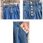Anthropologie Pilcro Blue Jean Skirt Size 4 Front Button Pleaded Pockets… Photo 2