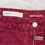Anthropologie // PILCRO Red Flocked High-Rise Skinny Denim Legging 32 Photo 10
