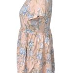 Aritzia Women’s Talula Short Sleeve Pink Floral Bayberry Babydoll Dress Photo 3