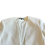 Theory  Open-Front Blazer White Long Sleeve Pockets Classic Size 00 Women's Photo 1